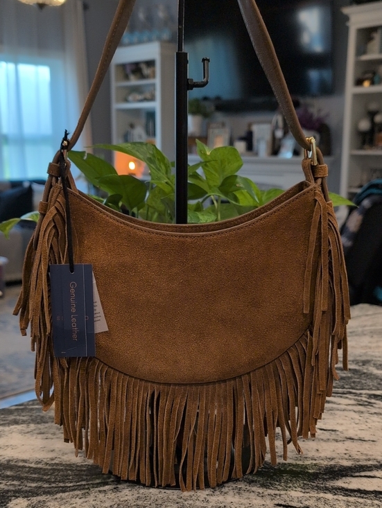 Milena Silvano Handbags - Sukvano Suede Leather Fringe Shoulder Hobo Bag